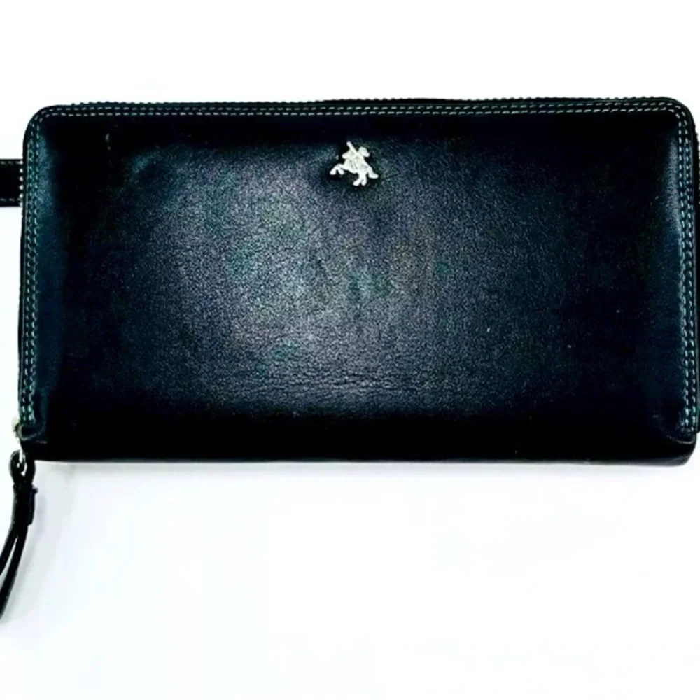 Visconti Black Leather Wallet - Picture 1 of 7